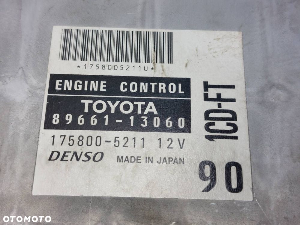 ZESTAW STARTOWY TOYOTA COROLLA VERSO I 2.0 D4D 89661-13060 89780-13010 - 2