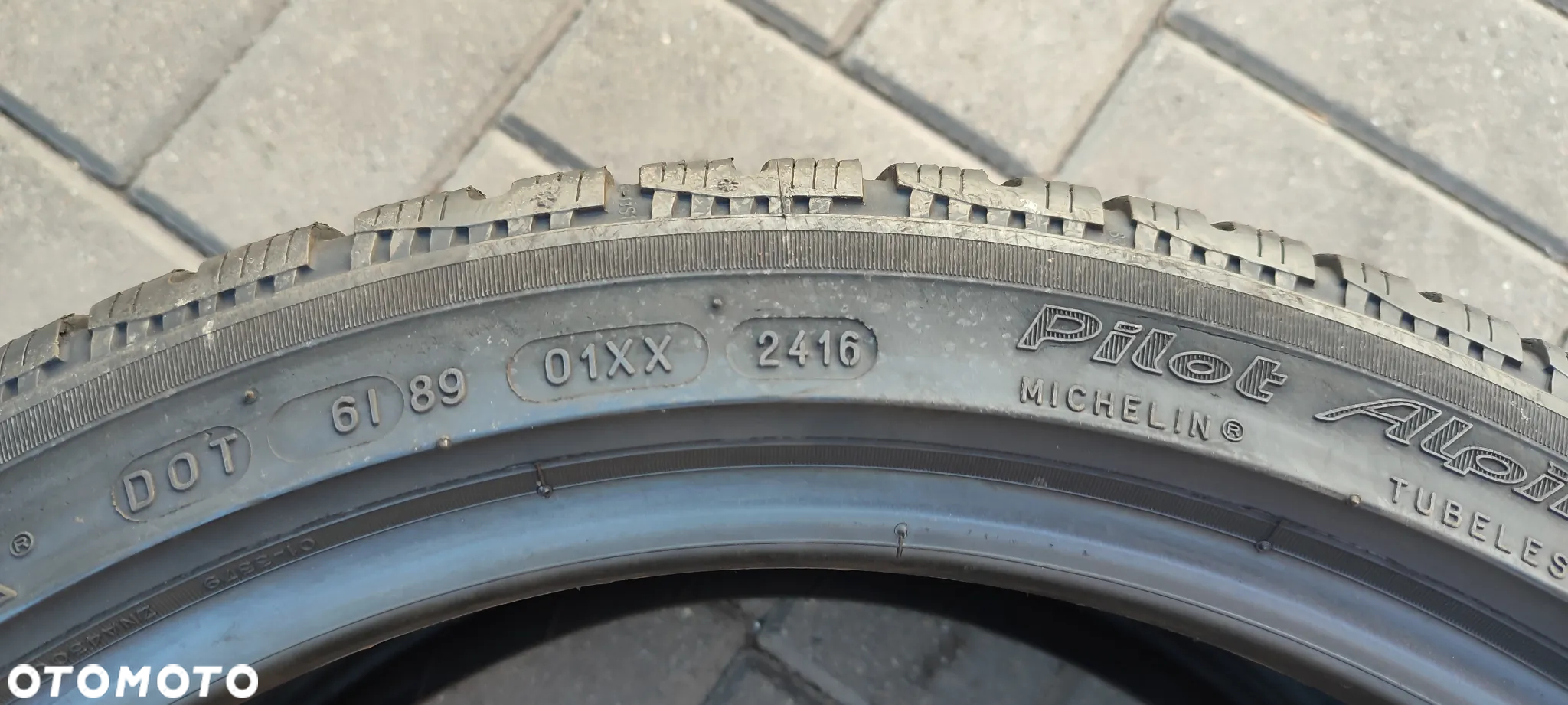 OPONY ZIMOWE 235/40 R18 MICHELIN PILOT ALPIN (2416) ZIMA 6.5 MM 2 SZTUKI PARA - 6
