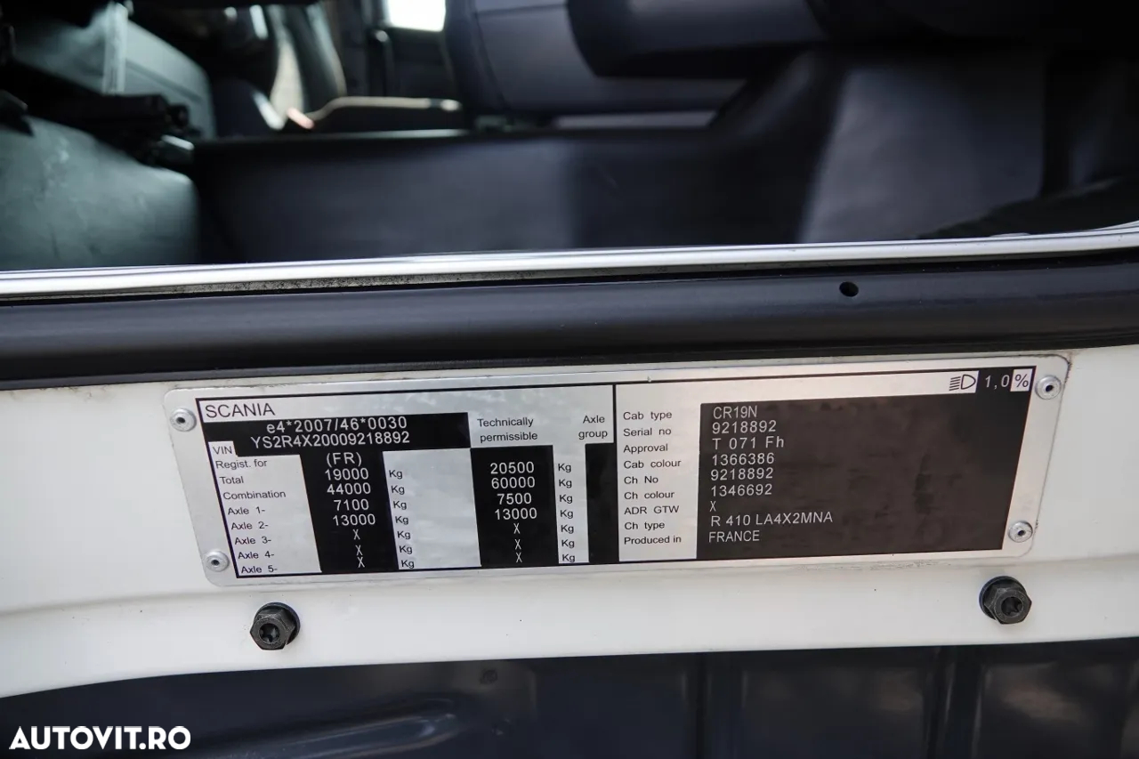 Scania R 410 / HIDRAULICĂ / RETARDER / CROWN EDITION / LOW CABIN / DUPĂ CONTRACTUL DE SERVICE / IMPORTAT - 36