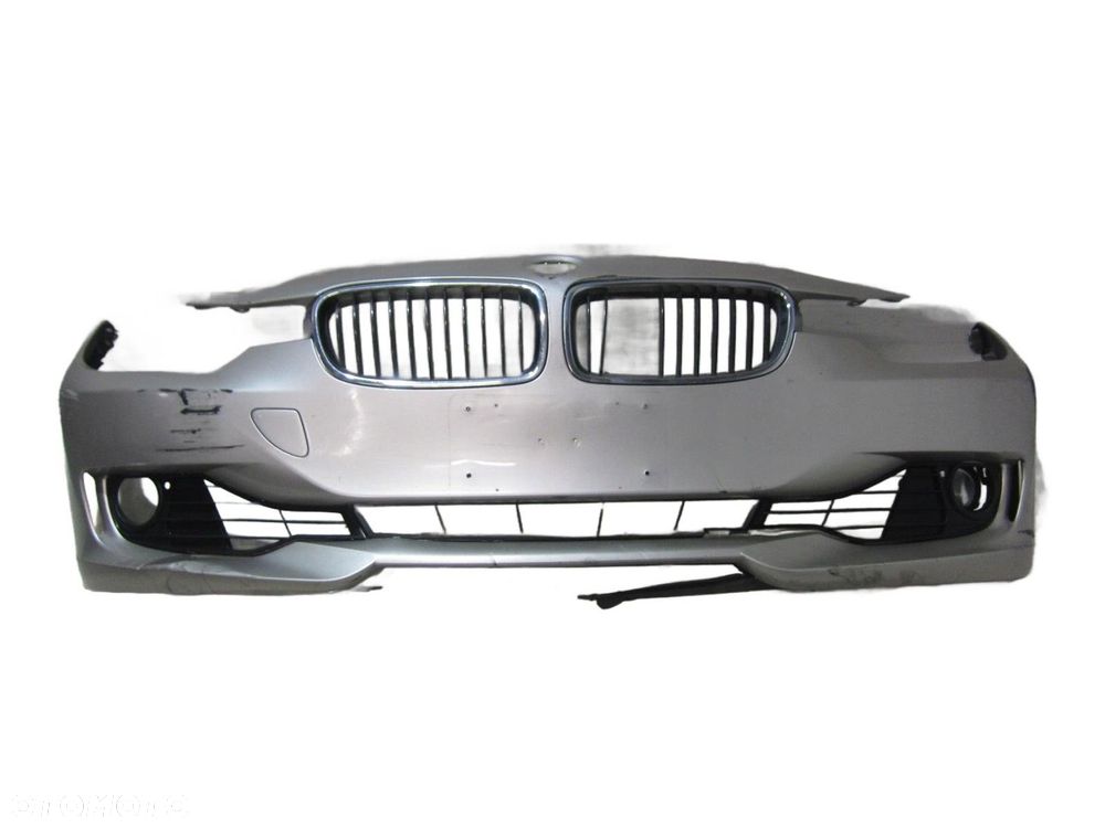 BMW F30 F31 ZDERZAK PRZEDNI PRZÓD GRILL HALOGENY A92 ORION SILBER 7293011 - 1