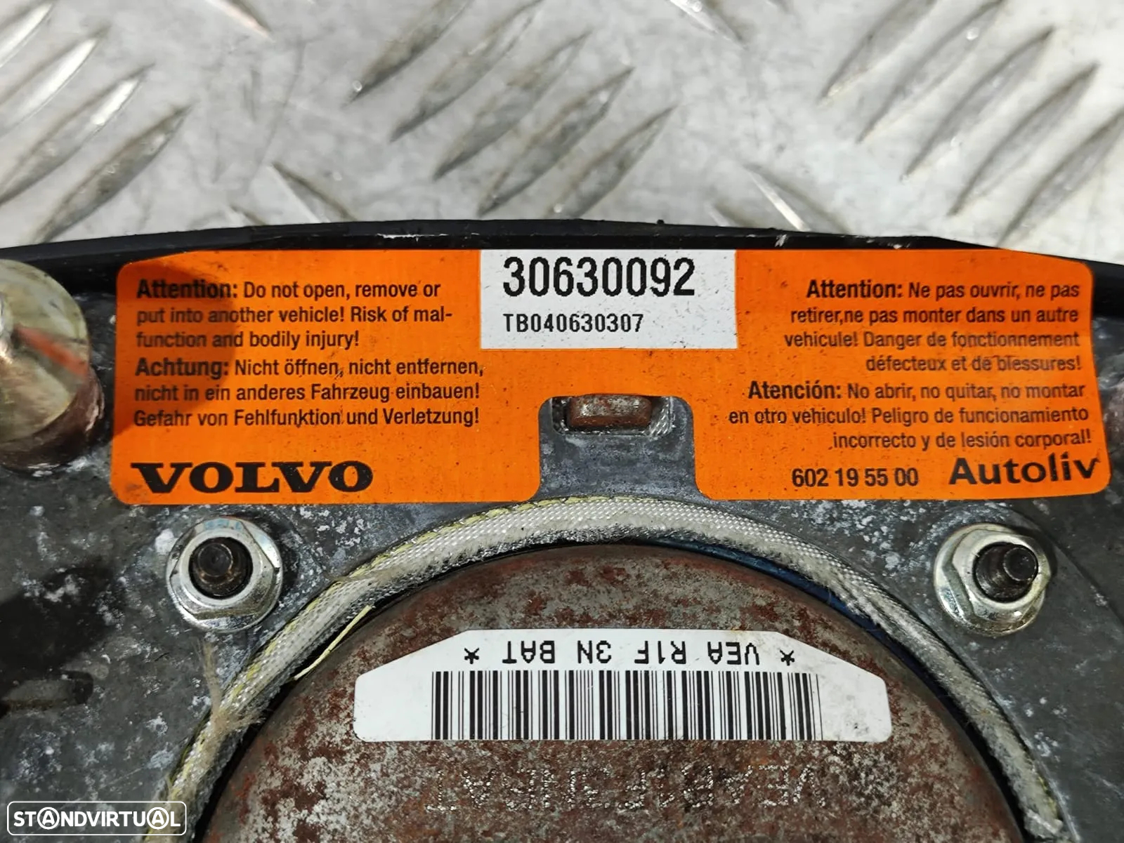 Airbag condutor Volvo V40 S40 original - 6