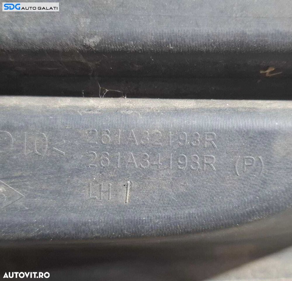 Grila Ornament Proiector Ceata Stanga de pe Bara Spoiler Fata Renault Megane 3 Facelift FL 2014 - 2016 Cod 261A32193R 261A34193R [L6407] - 2