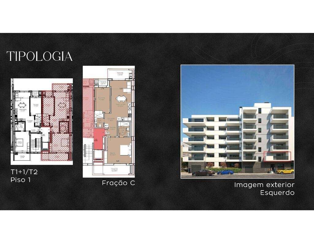 Apartamento T2 em Armação de Pêra de 110,00 m2