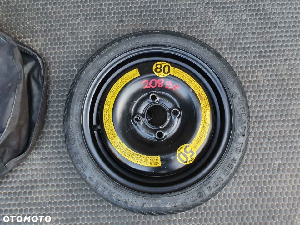 Kolo Dojazdowe Dojazdowka Zapasowe 4x100 VW Seat 3.5J R14 ET42 Pokrowiec - 3