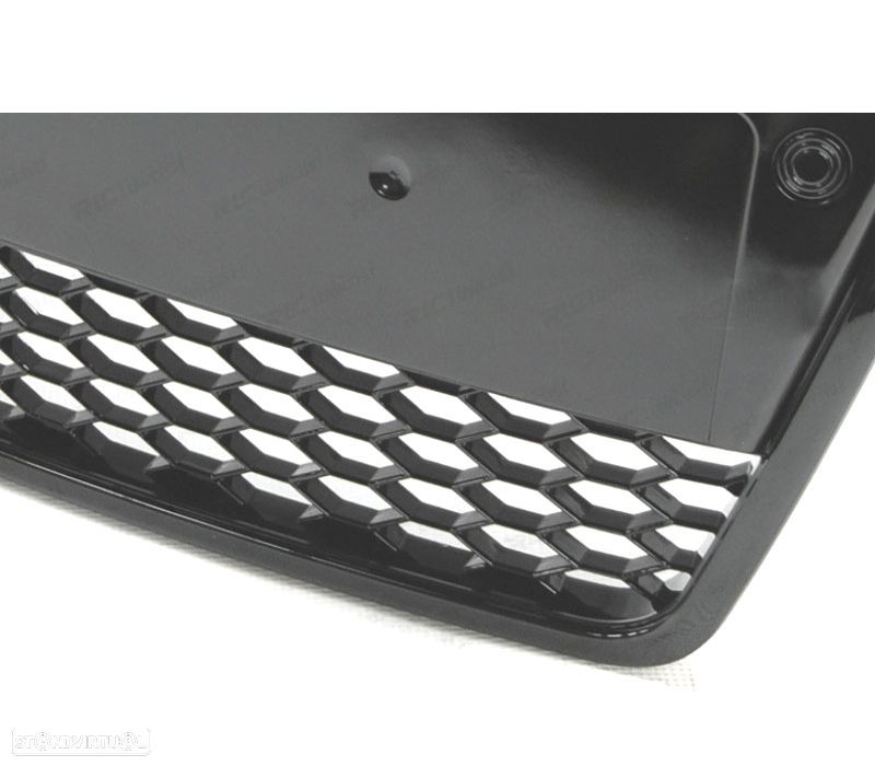 GRELHA FRONTAL AUDI A6 C6 04-08 LOOK RS PRETO BRILHANTE - 2