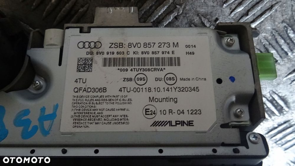 audi a3 8v wyswietlacz ekran lcd 8v0857273m - 3