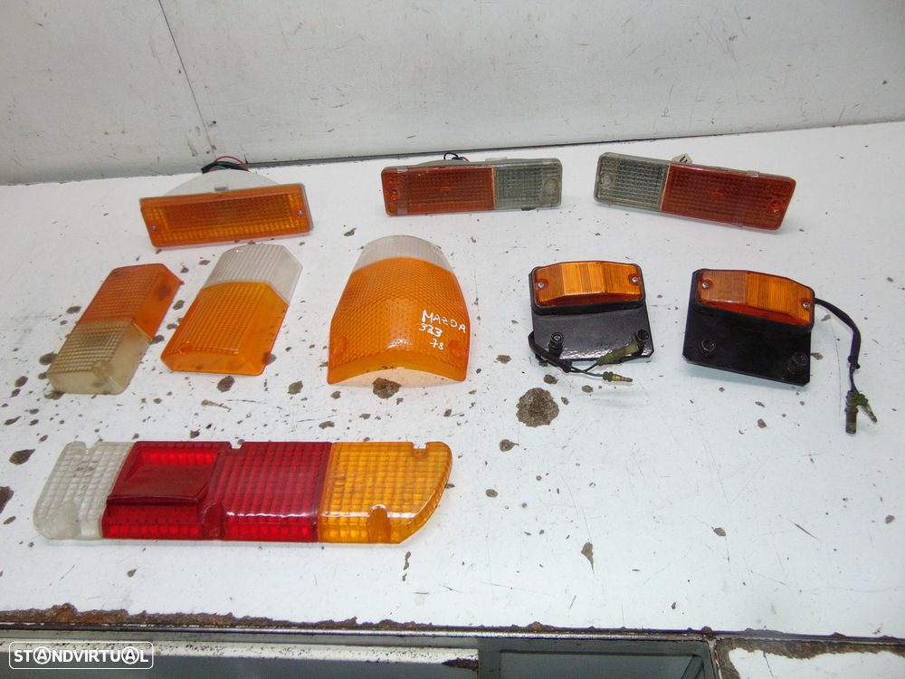 Antigos farolins e vidros de farolim - 1