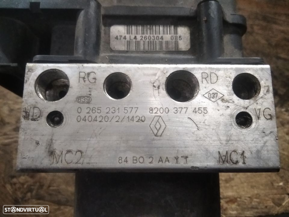 Modulo ABS Renault Megane 0265231577   8200377455 - 4