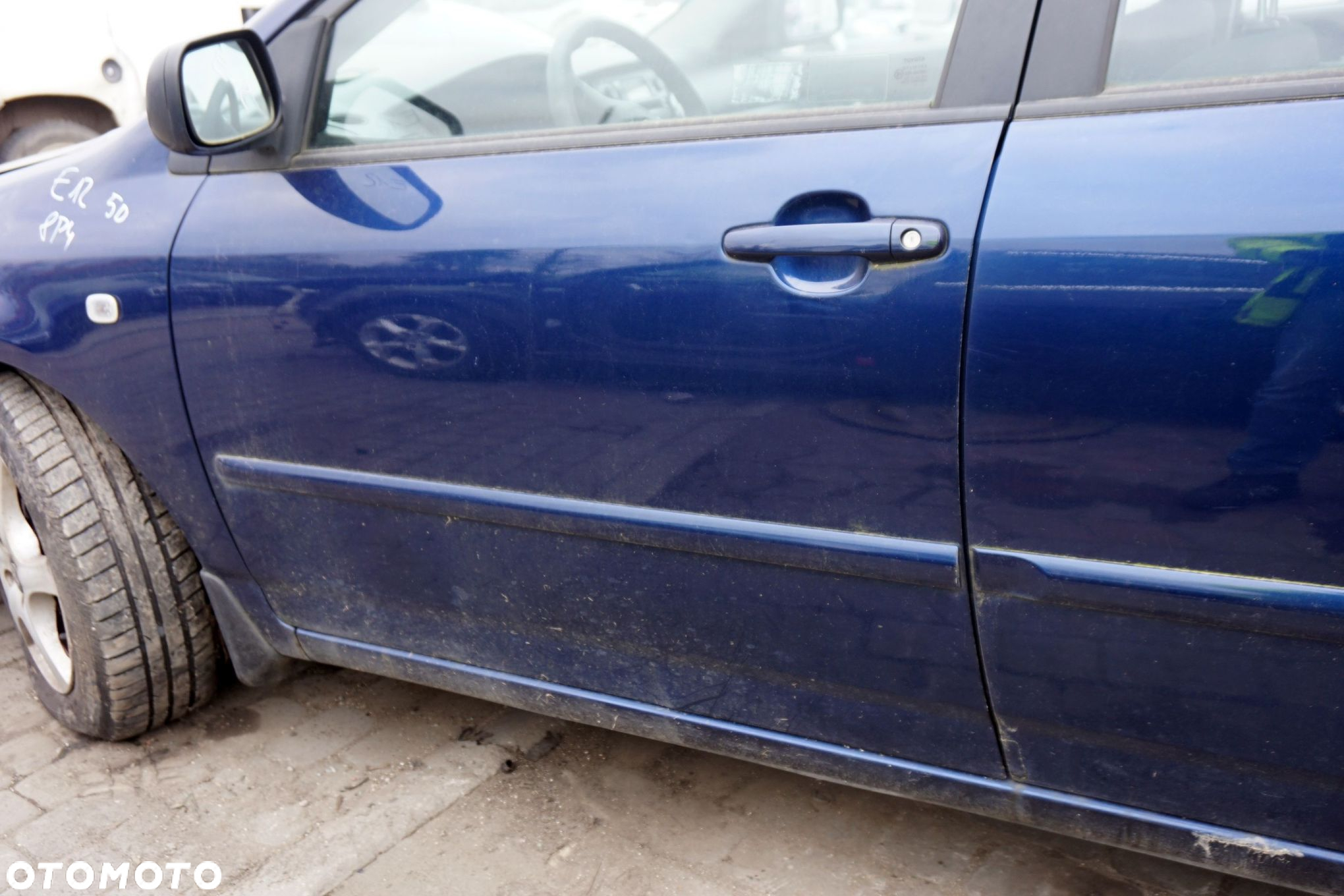DRZWI PRZEDNIE LEWE COROLLA E12 LIFT 5D HB 8P4  GRANATOWY TOYOTA 2004-2007 - 2