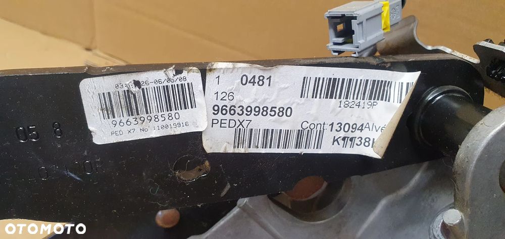 Pedały pedał hamulca sprzęgła Citroen C5 III 9663998580 - 6