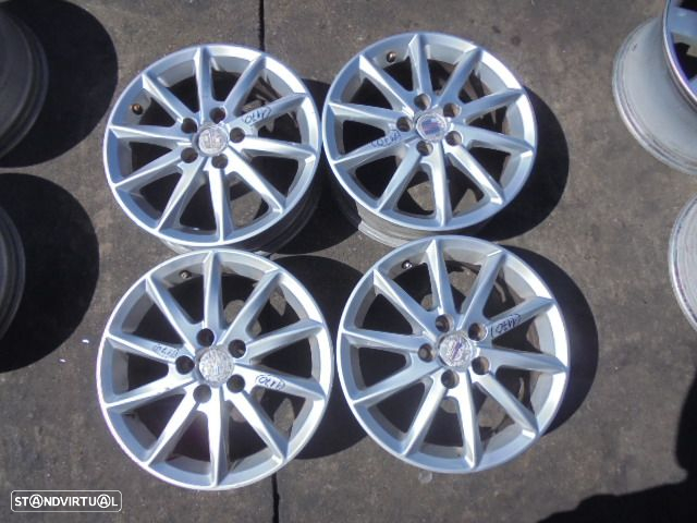 Jogo De Jantes 8J0601025K SEAT IBIZA 2012 1.2TDI 75CV 5P BRANCO 38 6Jx15 5X100 57MM - 4