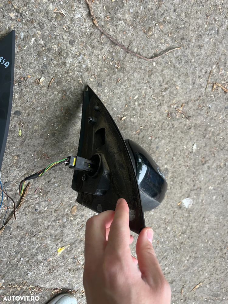 Oglinda stanga/Oglinda dreapta Opel Corsa C negru electrica - 5
