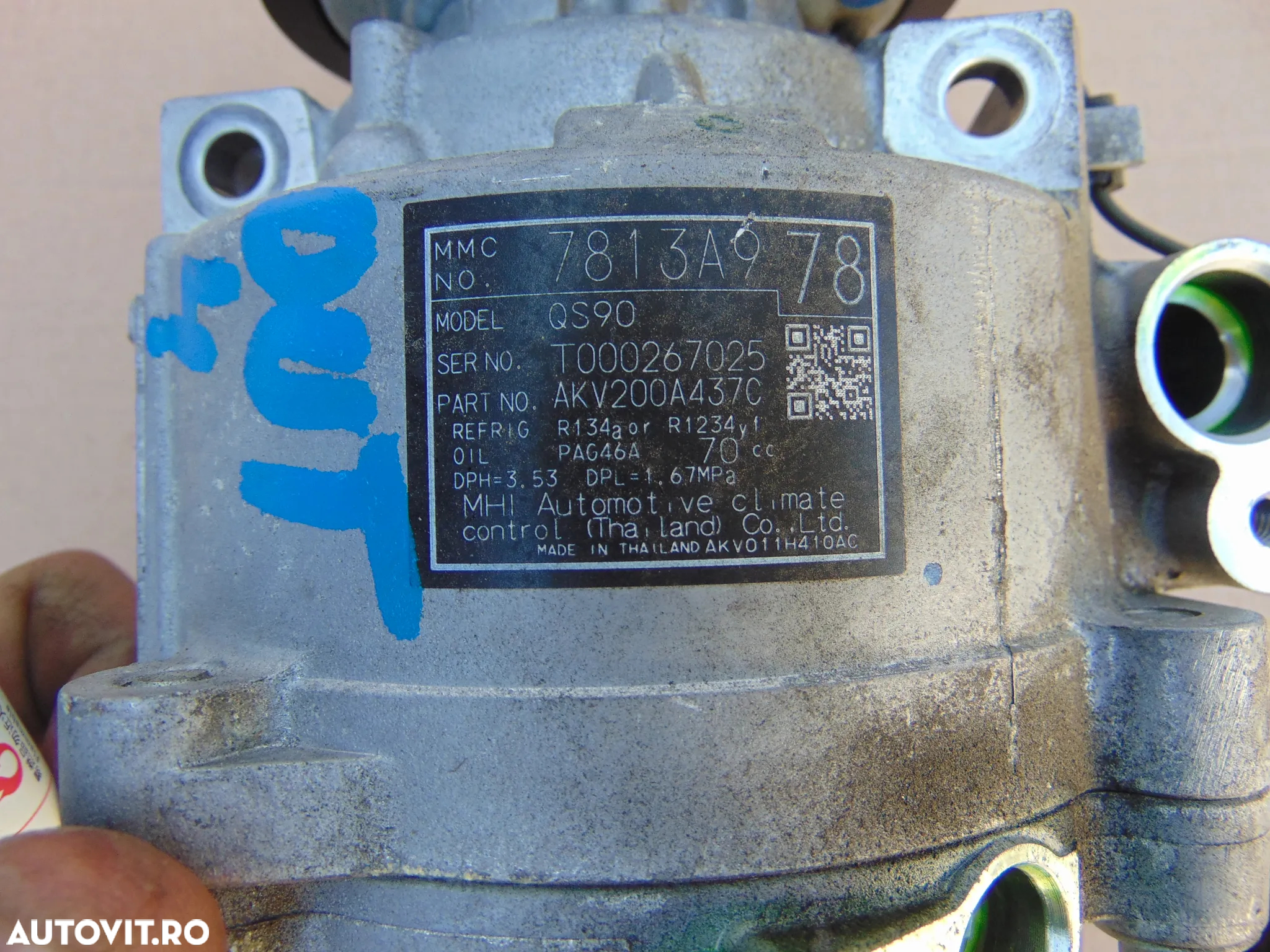 Compresor clima Mitsubishi Outlander 2.0 benzina lancer g411 cod 7813a978 - 5