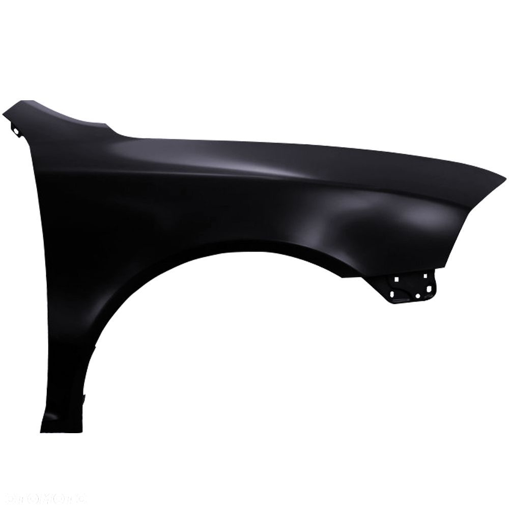 BLU Błotnik SKODA OCTAVIA II 2 LF9R prawy czarny 04-12 przód ocynk SchwarzMagie - 2