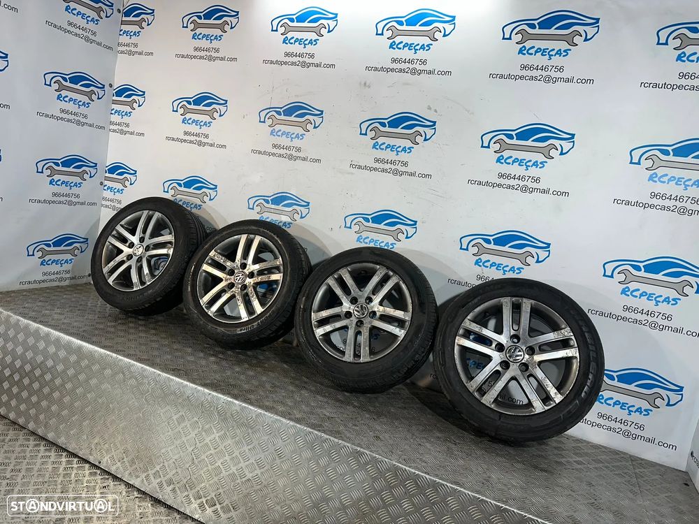 .Conjunto Jantes 16 Altanta Originais VW Volkswagen 5x112 6.5J ET50 1K0601025BM - 2