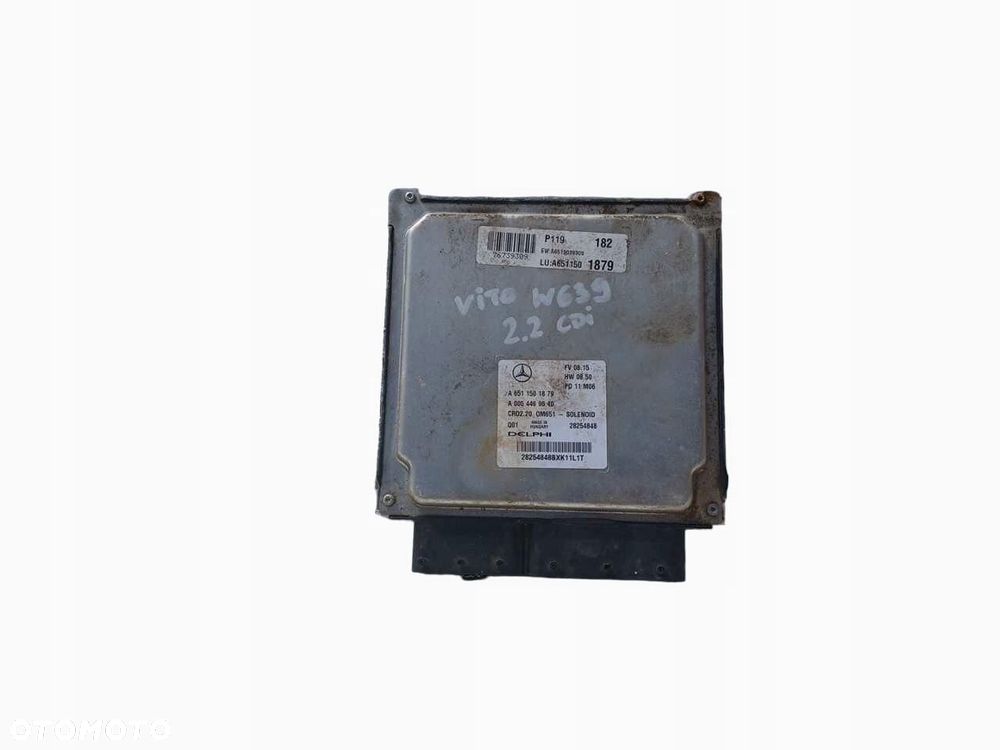 KOMPUTER STEROWNIK MERCEDES VITO W639 2.2 CDI A6511501879 - 1