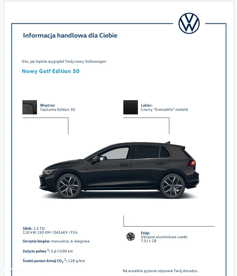 Volkswagen Golf VIII 1.5 TSI Edition 50 - 32