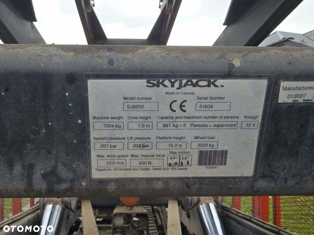 Skyjack Sj 9250 4x4 Diesel 17 metrów genie jlg teupen terenowy - 15
