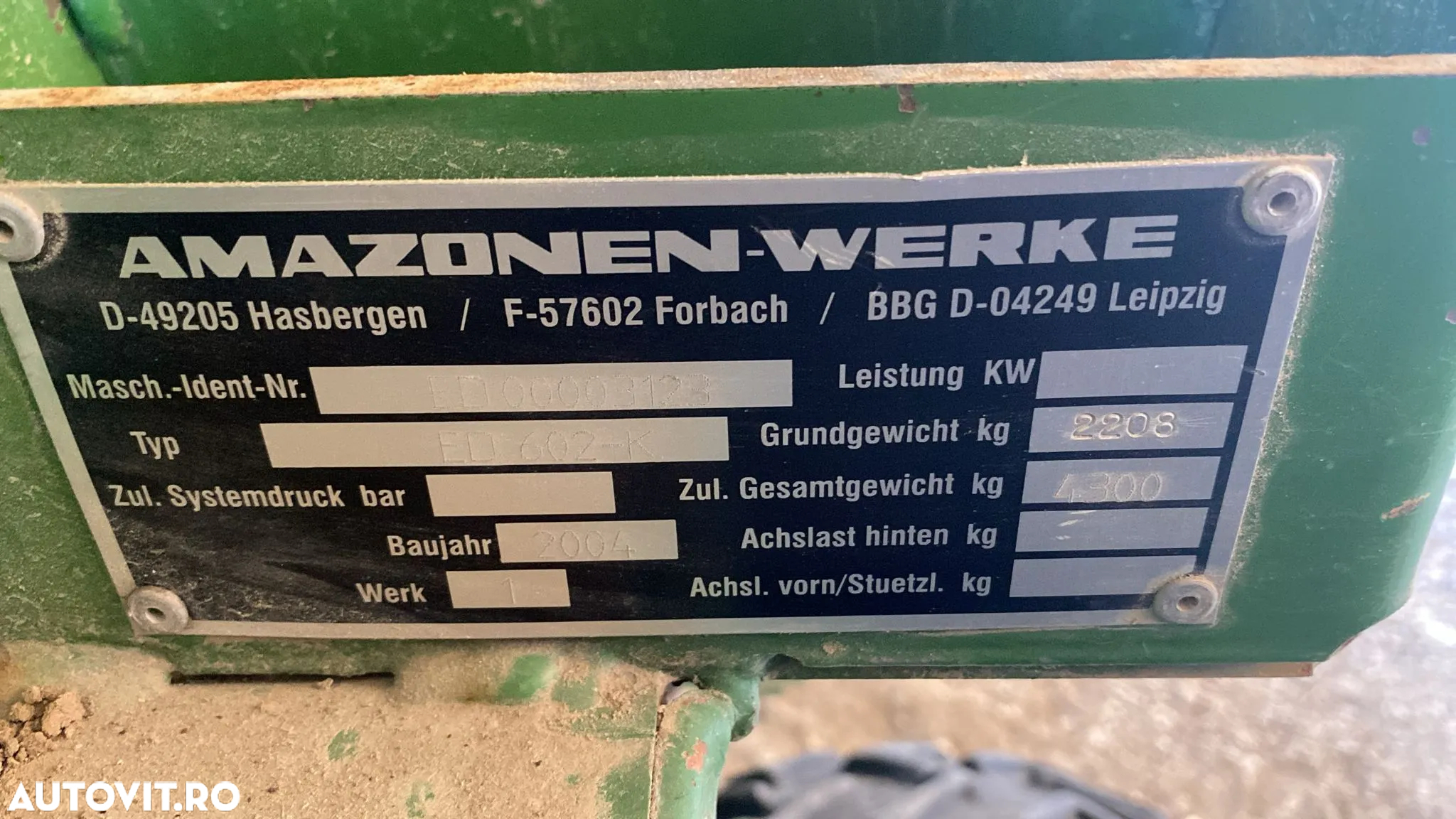 Amazone ED 602-K - 2
