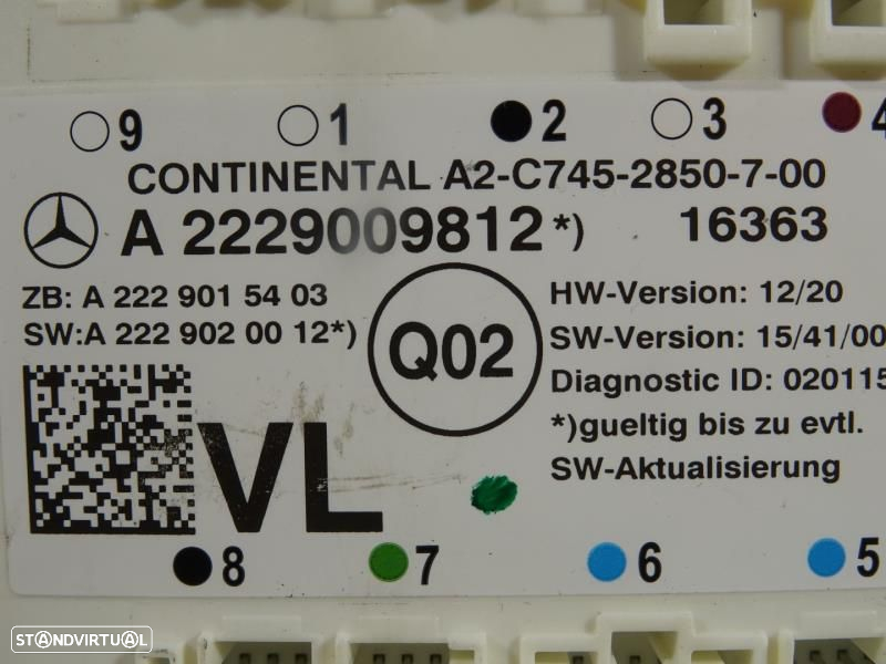 Módulo Eletrónico Mercedes-Benz C-Class T-Model (S205)  A2229009812 / - 2