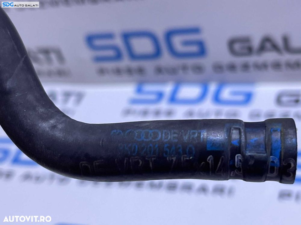 Conducta Furtun Furtunuri Retur Combustibil Motorina Audi A5 2.0 TDI 2008 - 2017 Cod 8K0201543Q - 3