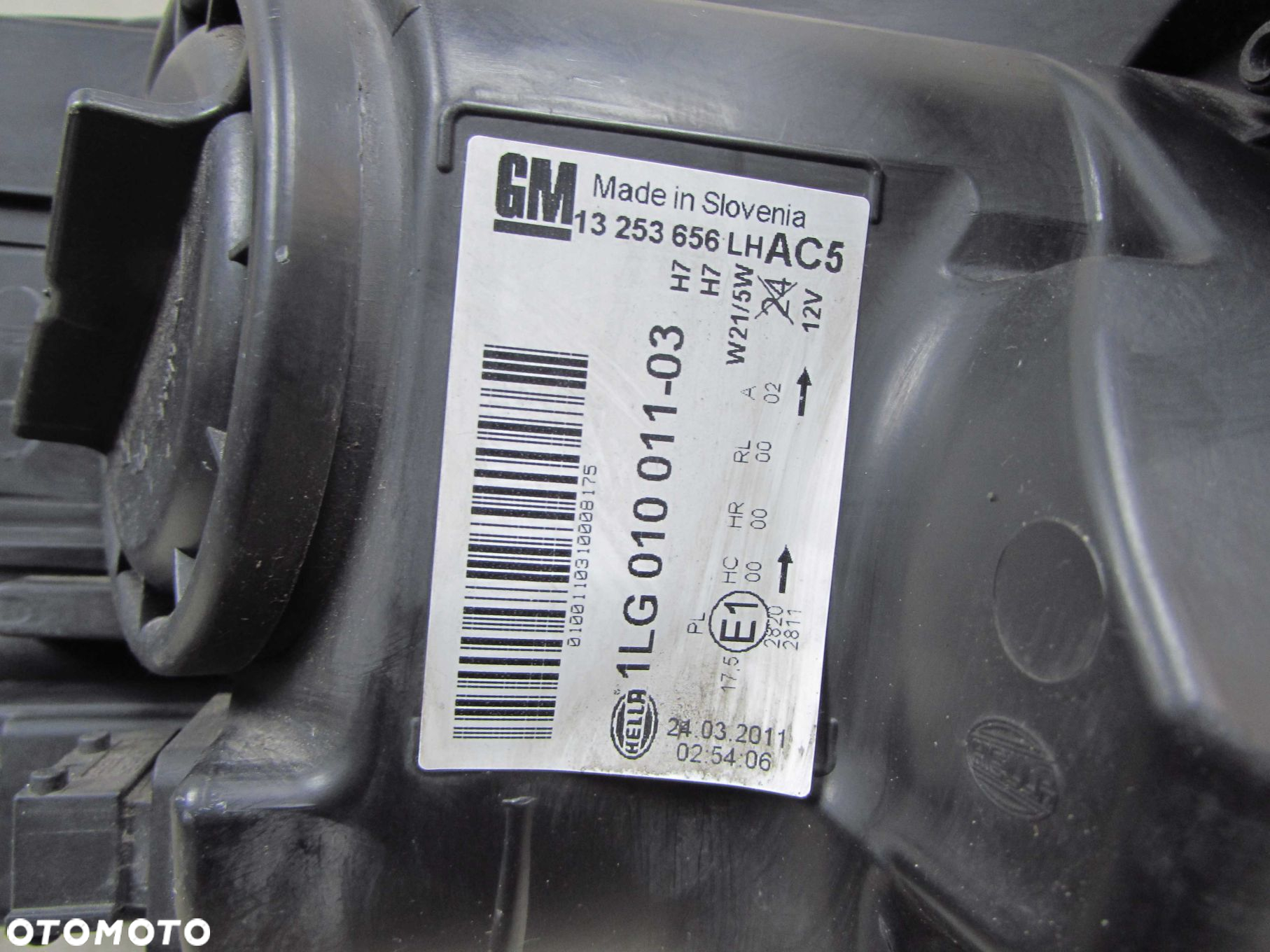 OPEL ASTRA IV J 09-12 LAMPA PRZOD LEWA H7 H7 REFLEKTOR UK 13253656 - 7