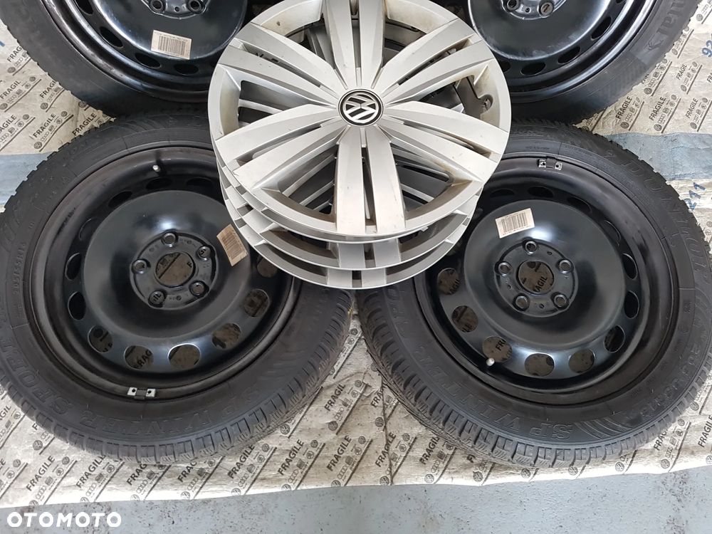 KOŁA ZIMOWE KOŁPAKI 205/55R16 VW GOLF CADDY PASSAT JETTA SKODA  AUDI 5X112 - 3