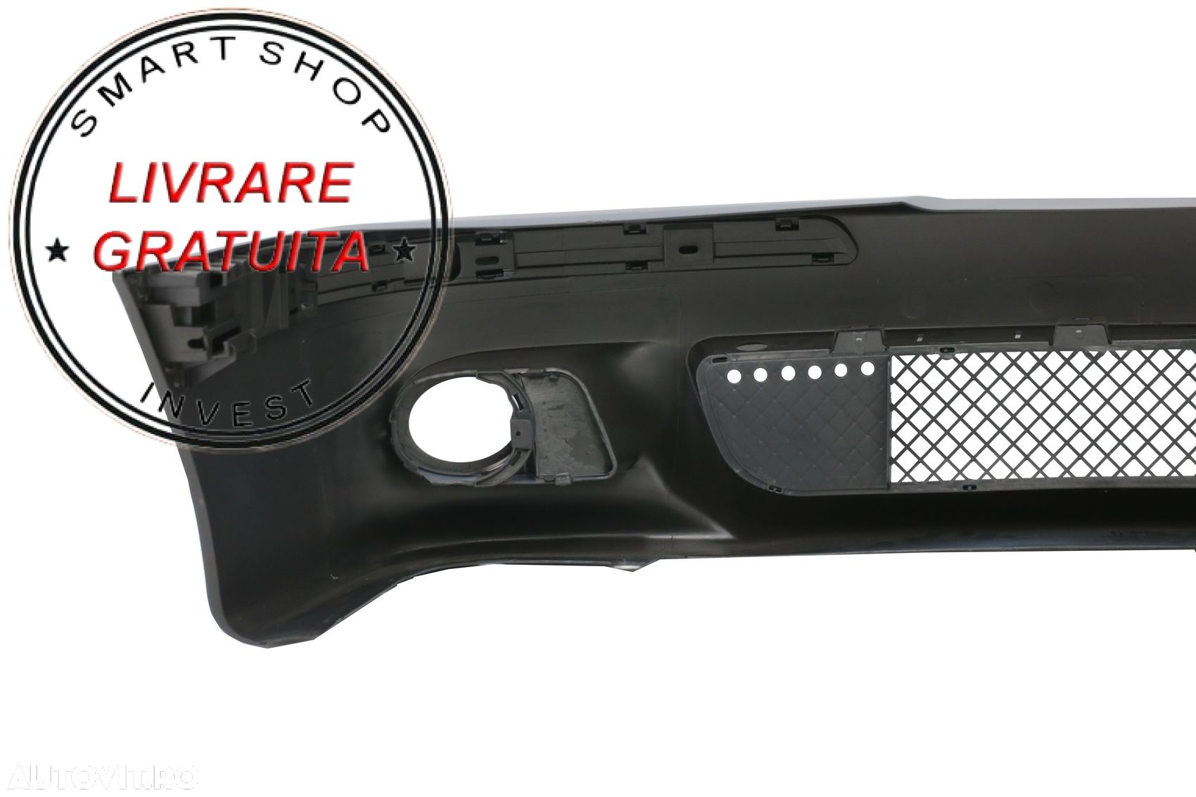 Bara Fata BMW E39 Seria 5 (1995-2003) cu Proiectoare Lumini de Ceata si Grile Cent- livrare gratuita - 4