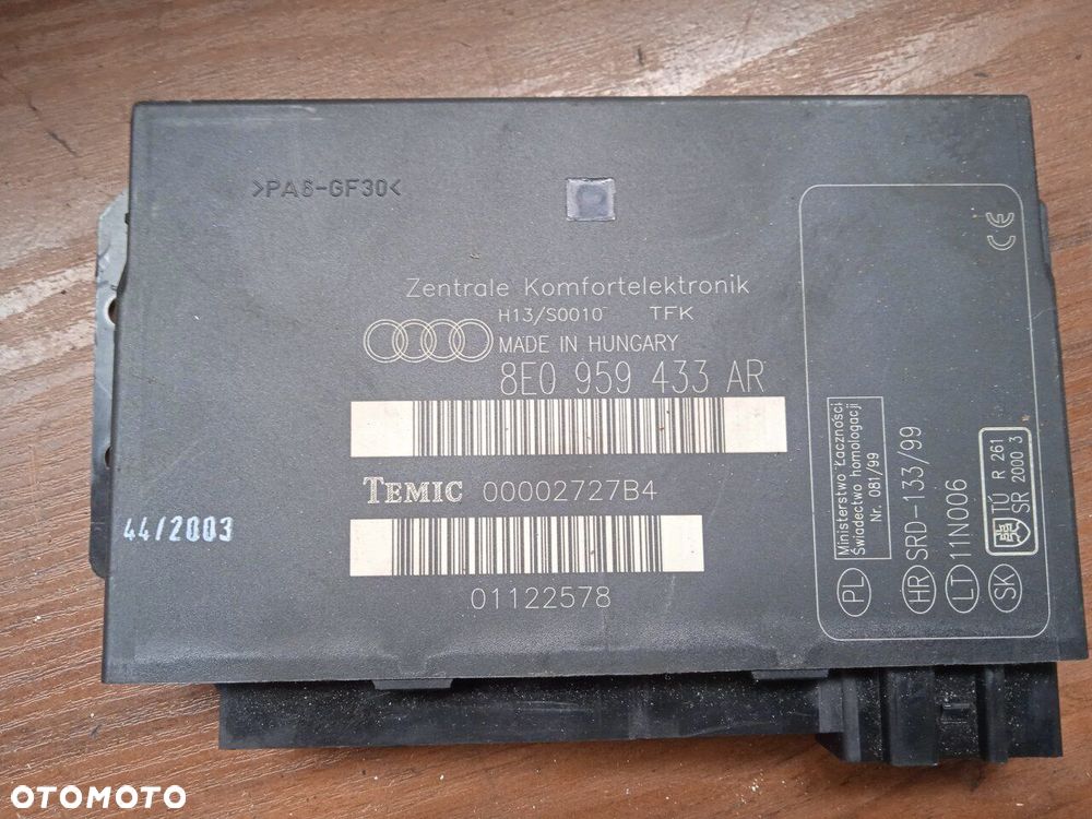 Moduł Komfortu Audi A4 B6 8E0959433AR - 1