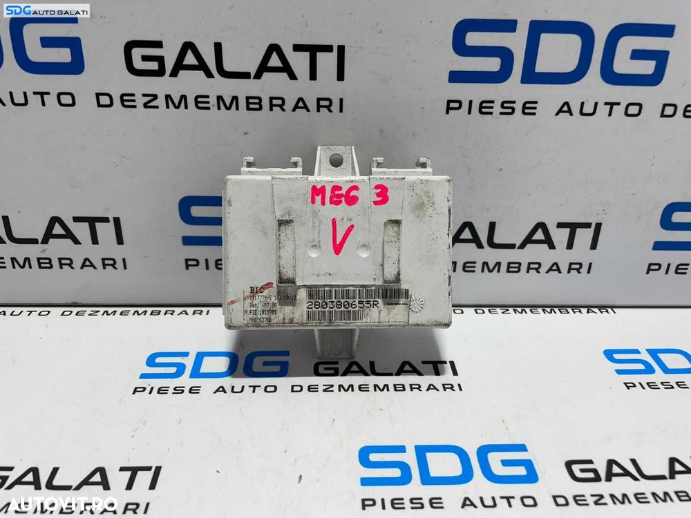 Unitate Modul Calculator Control Navigatie GPS Renault Megane 3 2008 - 2016 Cod 280380655R [L3515] - 1