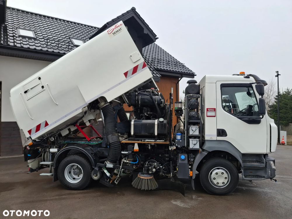 Renault D12 Midlum Zamiatarka SEMAT Zoeller FAUN Euro 6 Szczotki L/R Karcher Listwy Ciśnieniowe Mycie Jezdni PM 2.5 PM 10 2017r - 10