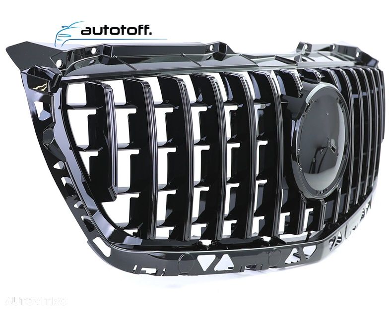 Grila centrala Sprinter W906 Facelift compatibila cu Mercedes (14-17) Panamericana Black Design - 5
