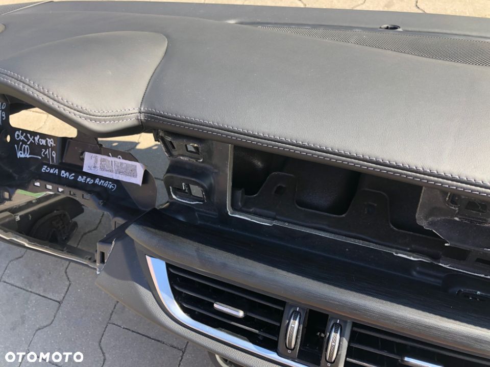 ALFA ROMEO STELVIO DESKA KONSOLA KOKPIT PULPIT PÓŁKA PARAPET PODUSZKI AIRBAG PASY naprawa SKÓRA EU ! - 4