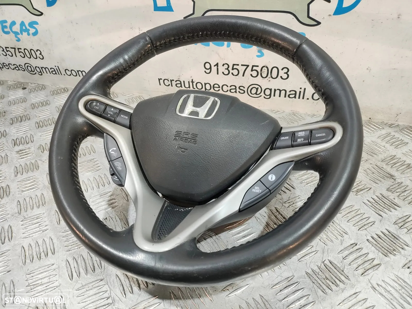 Volante + Airbag Honda Civic VIII 8 MK8 FN FK FK3 Pele - 4