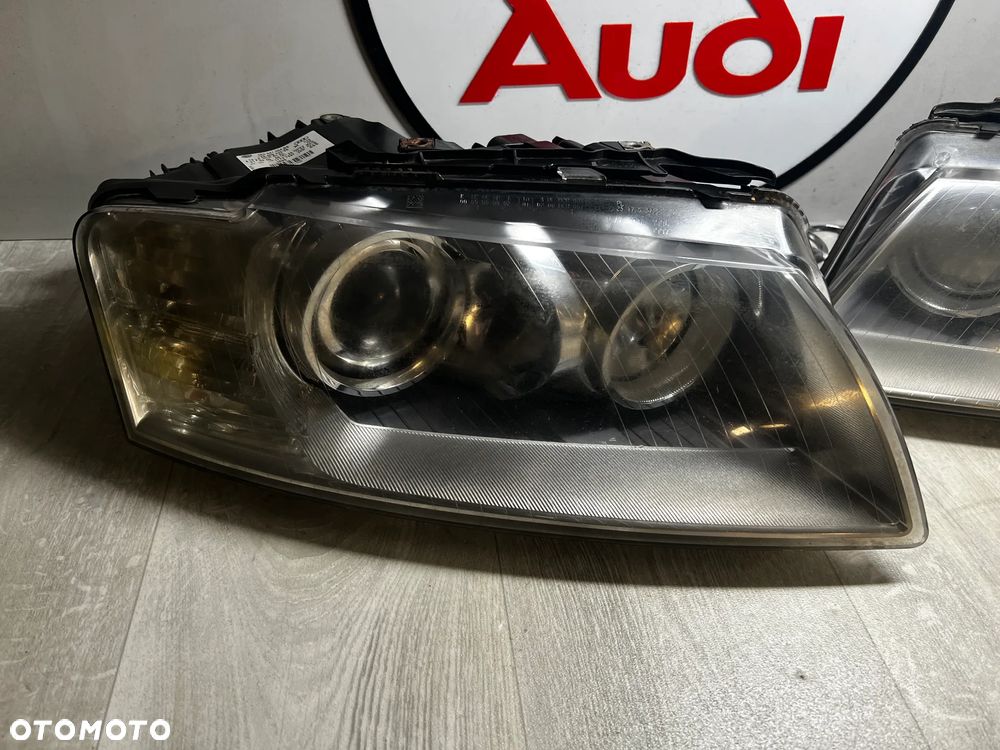 REFLEKTOR LAMPA PRAWY LEWY PRZÓD XENON A8 D3 LIFT 4E0941004BS 4E0941003BS - 2