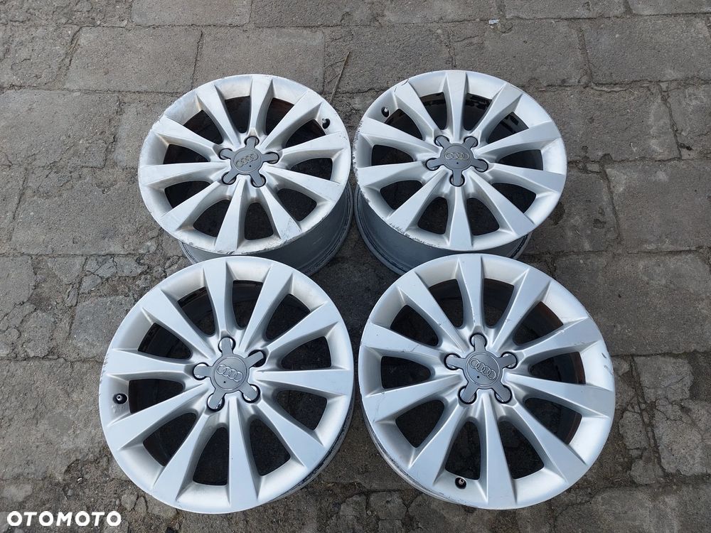 AUDI A6 C7 FELGI ALUMINIOWE R17 8J ET39 5X112 ORYGINAŁ PROSTE! 4G0601025AG - 1