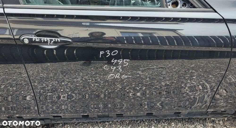 DRZWI PRAWY PRZÓD PRZEDNIE BMW F30 F31 475 BLACK SAPPHIRE ORG LAKIER - 1