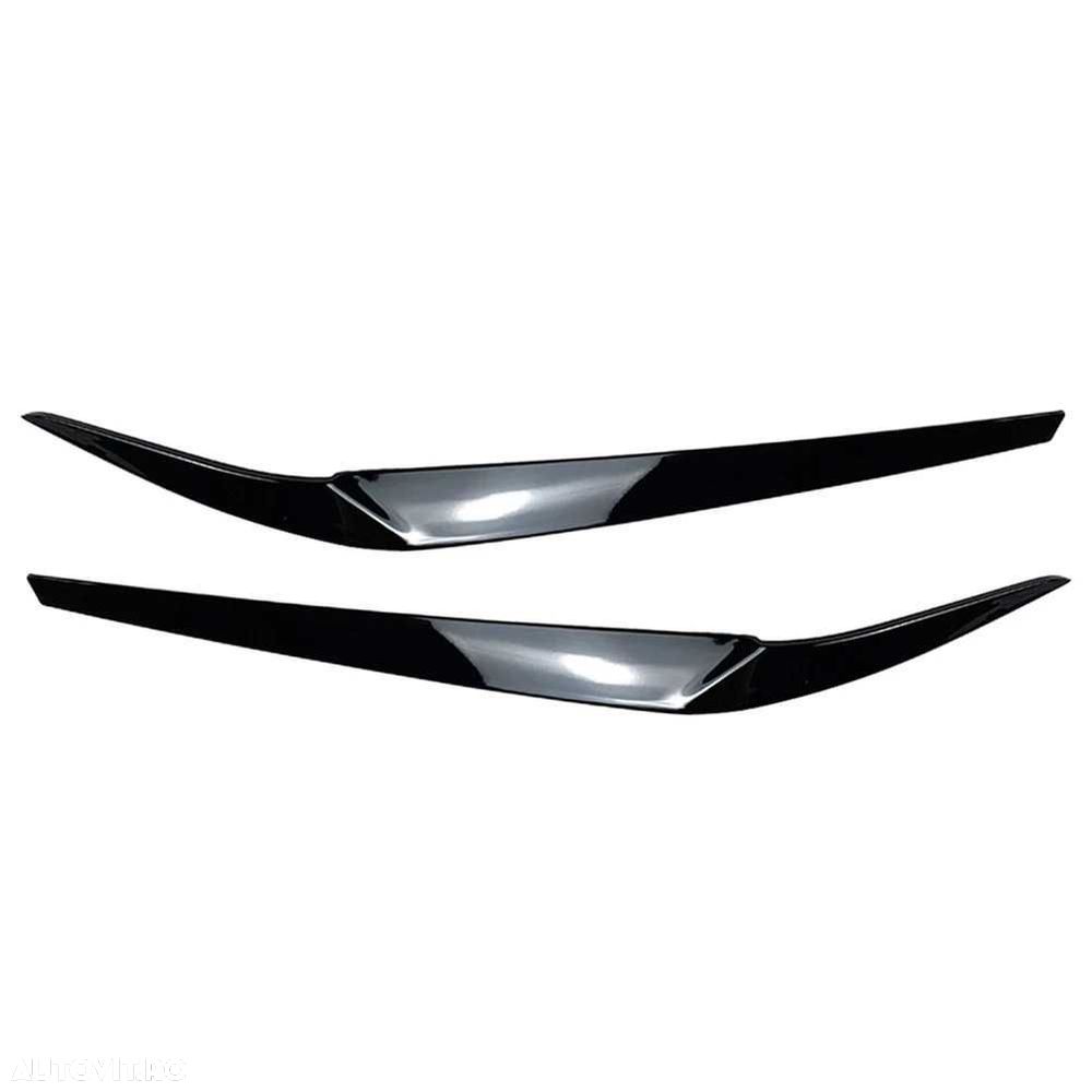 Set 2 Pleoape Faruri Far BMW G30 G31 G38 F90 2017-2021, Negru Lucios - 6