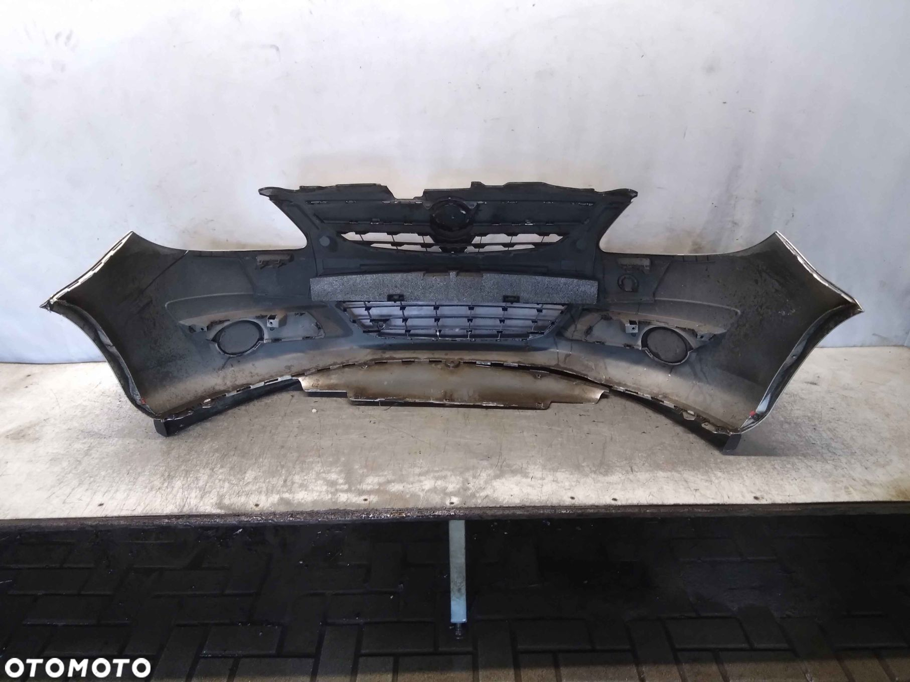 ^ ZDERZAK PRZÓD PRZEDNI OPEL CORSA D Z157 SREBRNY - 4