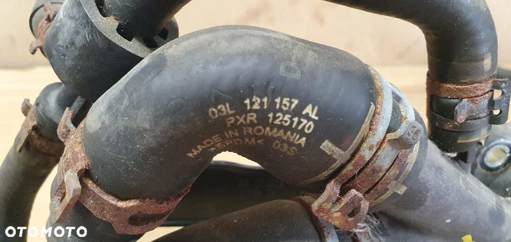 Wąż przewód wody płynu węże Skoda Rapid 1.6 TDI 6R0122101BC 03L121157AL - 11