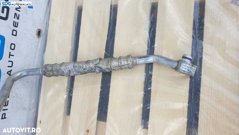 Furtun Conducta Compresor Radiator AC Aer Conditionat Clima Skoda Octavia 2 2.0 TDI BMM AZV BKD 2004 - 2013 Cod 1K0820743CD [D0905] - 4