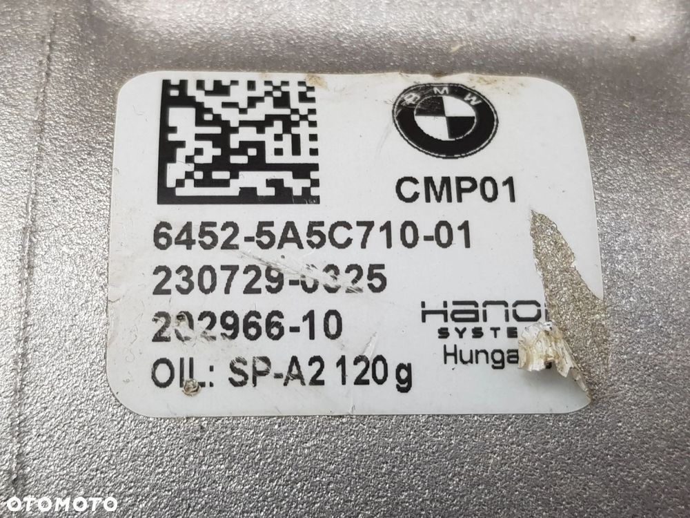 Kompresor Sprężarka klimatyzacji BMW X1 U11 2 U06 B47 2.0d 5A5C710 - 7