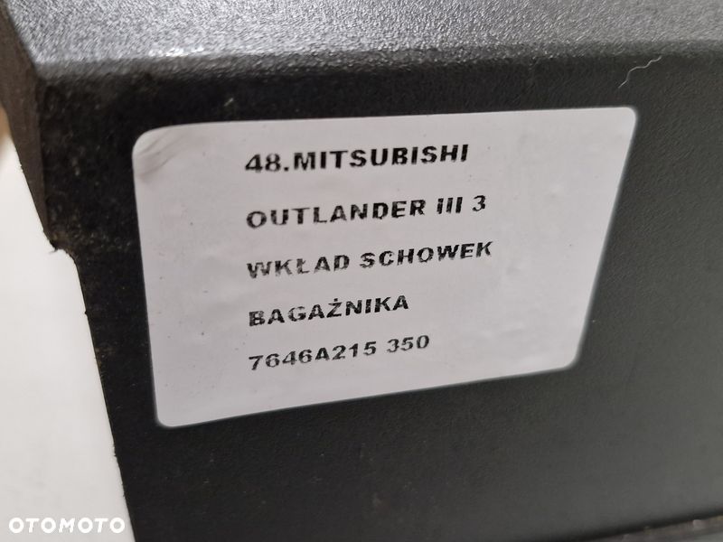 mitsubishi outlander iii 3 wkład schowek bagażnika 7646a215 - 9