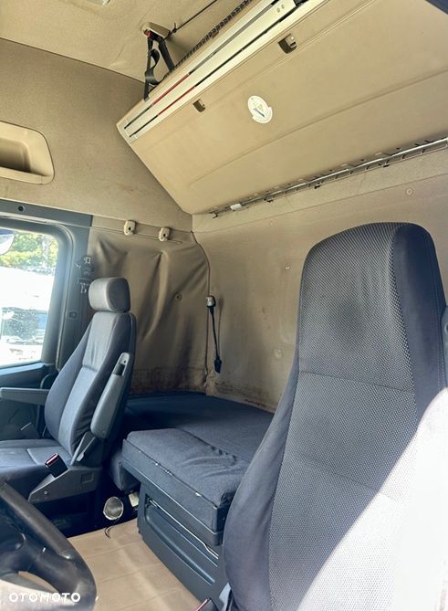 Scania R500 V8 TOPLINE MANUAL RETARDER KLIMA WEBASTO LODÓWKA 2xALUTANK 995000km EURO 5 2008 ŁADNA - 10