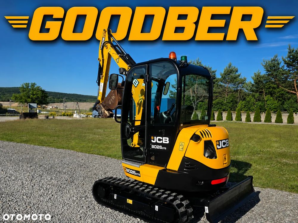 JCB JCB 8026 CTS mini Koparka 1901 MTG sprowadzona 3 łyżki szybkozłącze hydrauliczne piękny stan GOODBER 8025 30 - 2