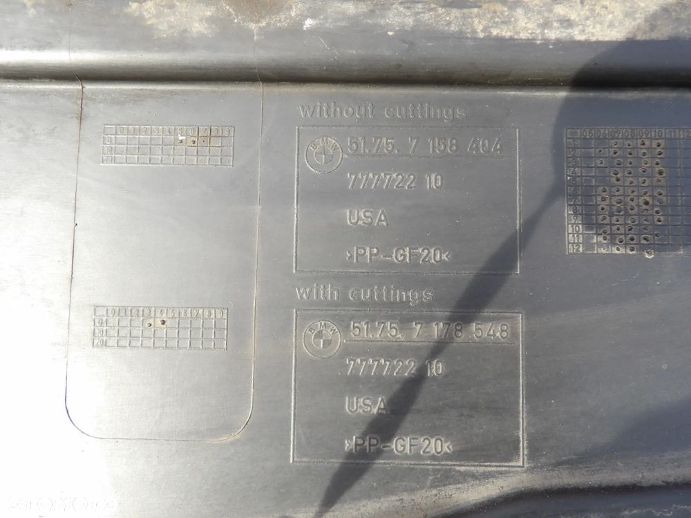 BMW - E70,E71,X5,X6 - OSŁONA PRAWA DOLNA - 7158404 - 2