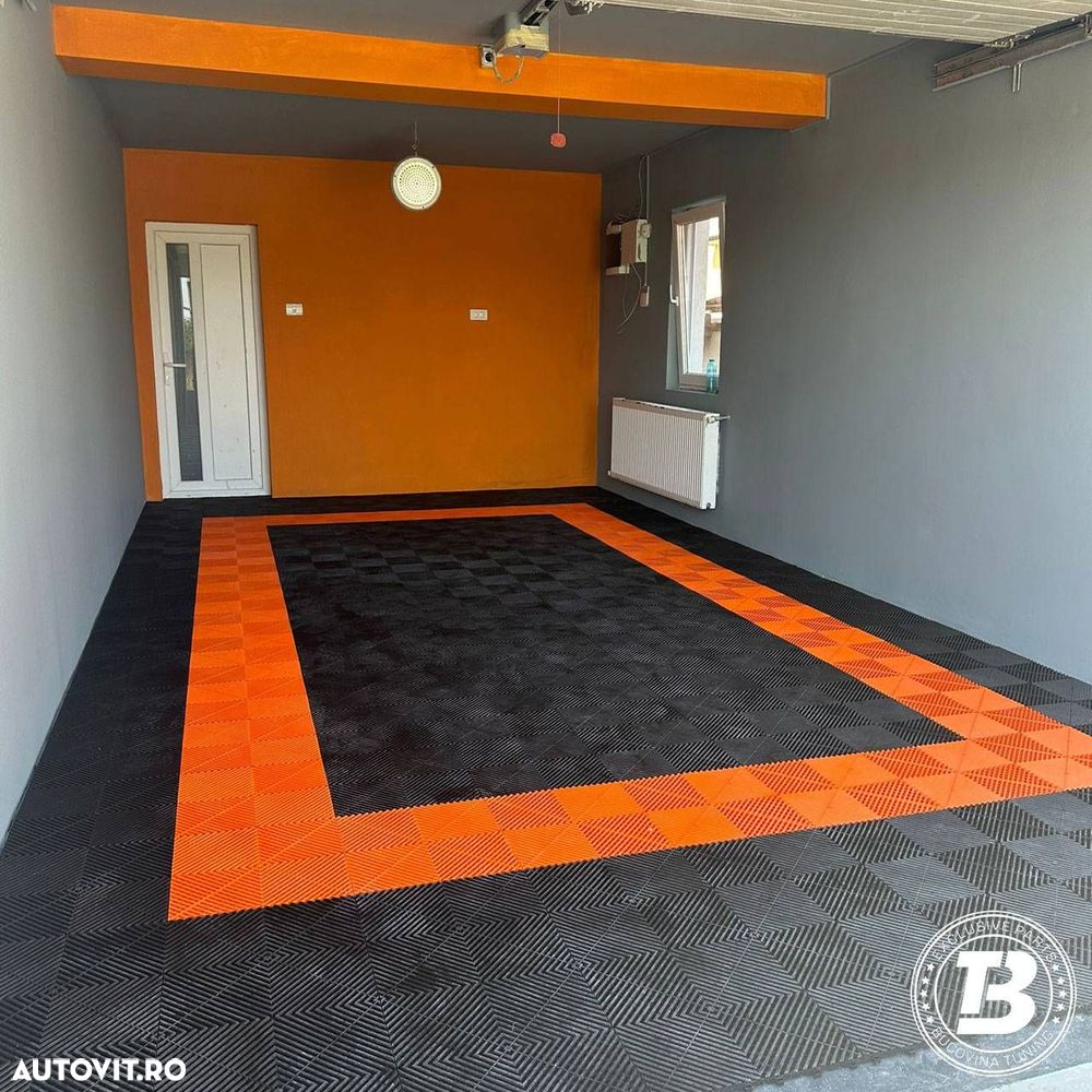 Pardoseala Modulara pentru Garaj si Ateliere Detailing - Portocalie - 1