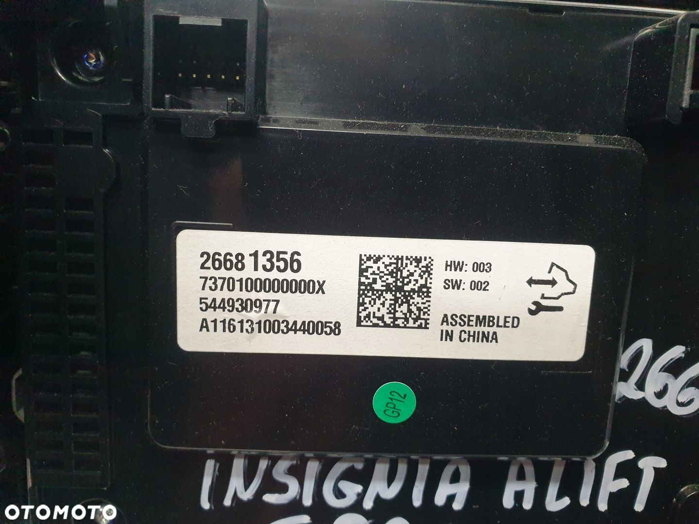 WYŚWIETLACZ RADIA NAWIGACJI OPEL INSIGNIA A LIFT 26681356 - 8