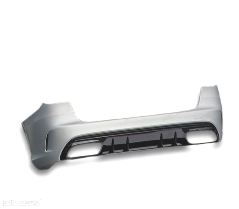 PARA-CHOQUES TRASEIRO MERCEDES CLASSE C W205 5P 19- LOOK C63 - 2