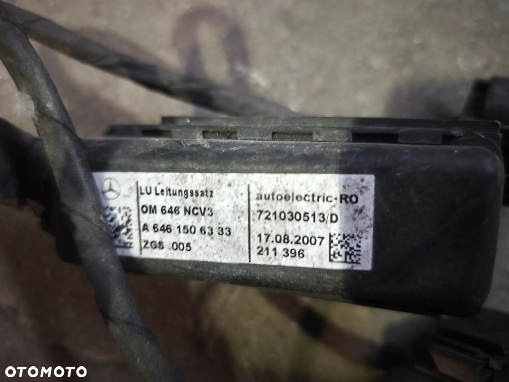 Wiązka silnika Mercedes-Benz Sprinter w906 2.2  646 a6461506333 2006-2010 - 5